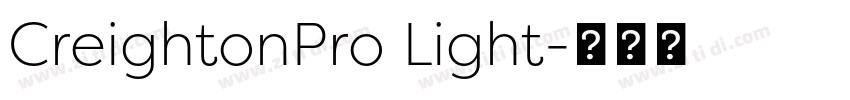 CreightonPro Light字体转换